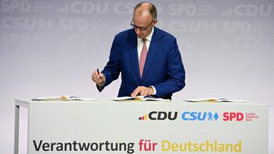 Parteispitzen unterzeichnen Koalitionsvertrag