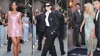 Die Stars laufen sich für die Met Gala warm