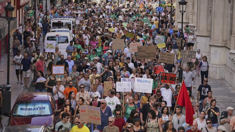Erneut Protest gegen Massentourismus auf Mallorca