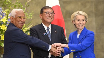 Sicherheit, Handel und Verteidigung: Japan und EU arbeiten enger zusammen