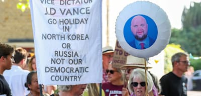 Engländer protestieren gegen Urlaubsaufenthalt des US-Vizepräsidenten