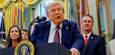 „Wie haben Sie am Wochenende erfahren, dass Sie tot sind?“, wird Trump gefragt