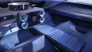 Peugeot Polygon Concept: Das eckige Lenkrad kommt
