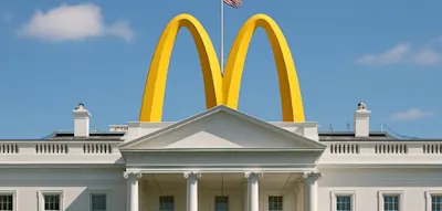 „Ich traue meinen Augen nicht“ – Plötzlich thront das McDonald‘s-Logo auf dem Weißen Haus