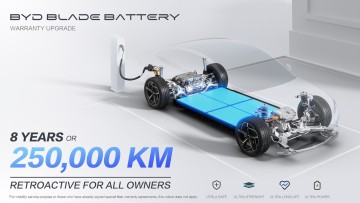 BYD erweitert Batterie-Garantie: Eine Viertelmillion Kilometer