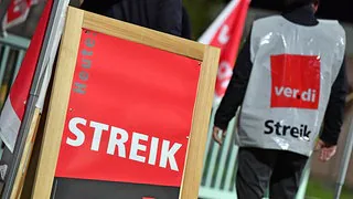 Gro&szlig;e Warnstreikwelle im &ouml;ffentlichen Dienst