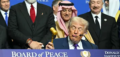 &bdquo;Jetzt schauen sie jetzt bei Zoom zu. Ich hoffe, es gef&auml;llt ihnen&ldquo; &ndash;&nbsp;Trump zelebriert Friedensrat