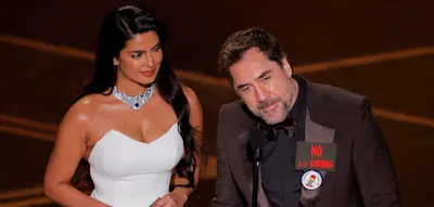 &bdquo;No to war &ndash; and free Palestine&ldquo; &ndash; Schauspieler Javier Bardem irritiert mit Ansteckpin