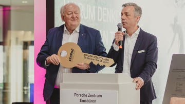 Neues Porsche Zentrum Emsb&uuml;ren er&ouml;ffnet: Starke Gruppe startet 14. Betrieb