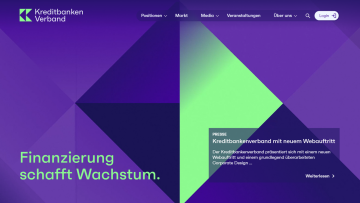 Informationen zentral geb&uuml;ndelt: Kreditbankenverband mit neuem Webauftritt