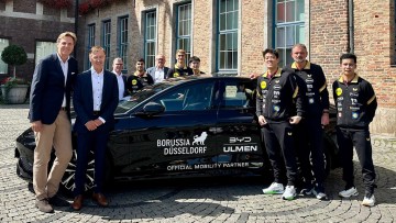 Neue Mobilit&auml;tspartnerschaft: Autohaus Ulmen f&auml;hrt BYD mit Borussia D&uuml;sseldorf