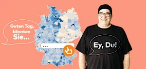 Hier ist Deutschland schon Duzland, dort ist es noch Siezland
